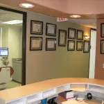 front of office